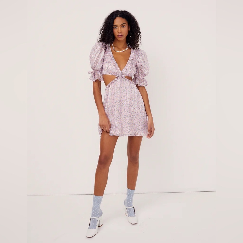 NWT For Love and Lemons Phoebe Mini Dress -S